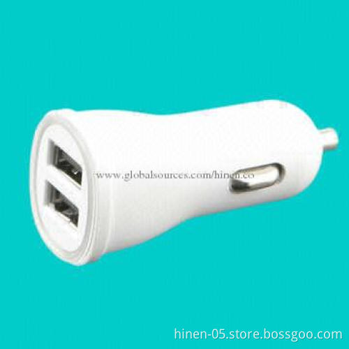 Car Chargers with 5V DC/1 and 2.1A Output, Use Your Car to Charge Any Devices